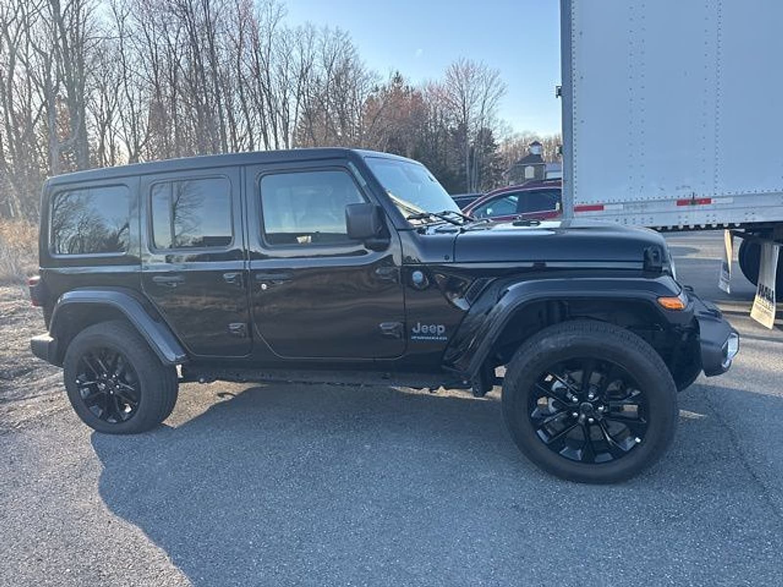 Used 2025 Jeep Wrangler 4xe Sahara 4XE with VIN 1C4RJXP67SW579205 for sale in Mount Pocono, PA