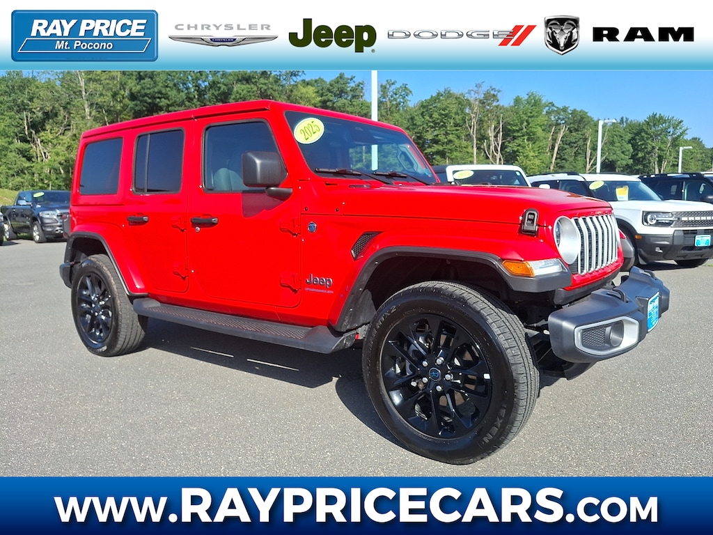 Certified 2025 Jeep Wrangler 4xe Sahara SUV