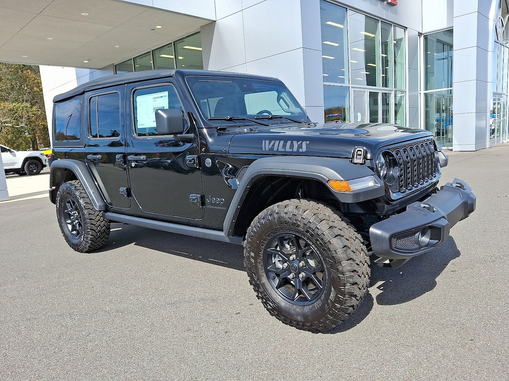 New 2025 Jeep Wrangler 4-Door Willys 4x4 Sport Utility