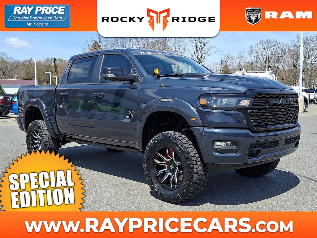 New 2026 Ram 1500 Big Horn Crew Cab Lifted Rocky Ridge 4x4 57 Box Pickup