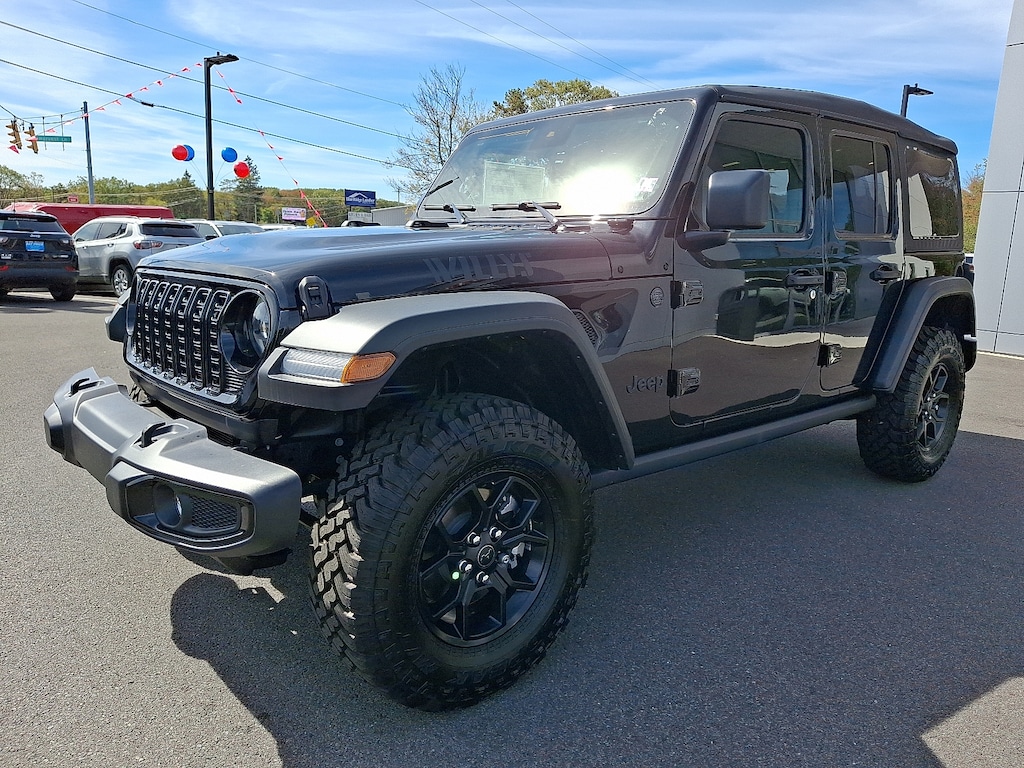 New 2025 Jeep Wrangler 4-Door Willys 4x4 Sport Utility