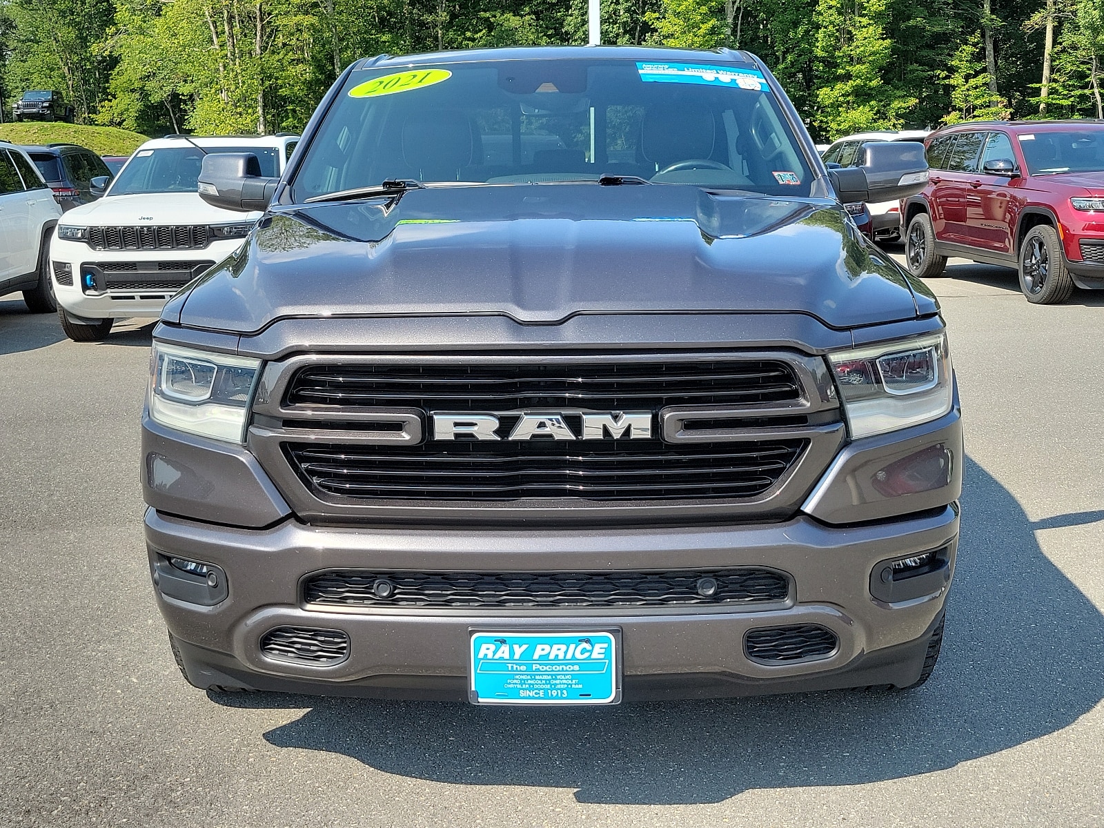 Used 2021 RAM Ram 1500 Pickup Laramie with VIN 1C6SRFJT3MN805775 for sale in Mount Pocono, PA