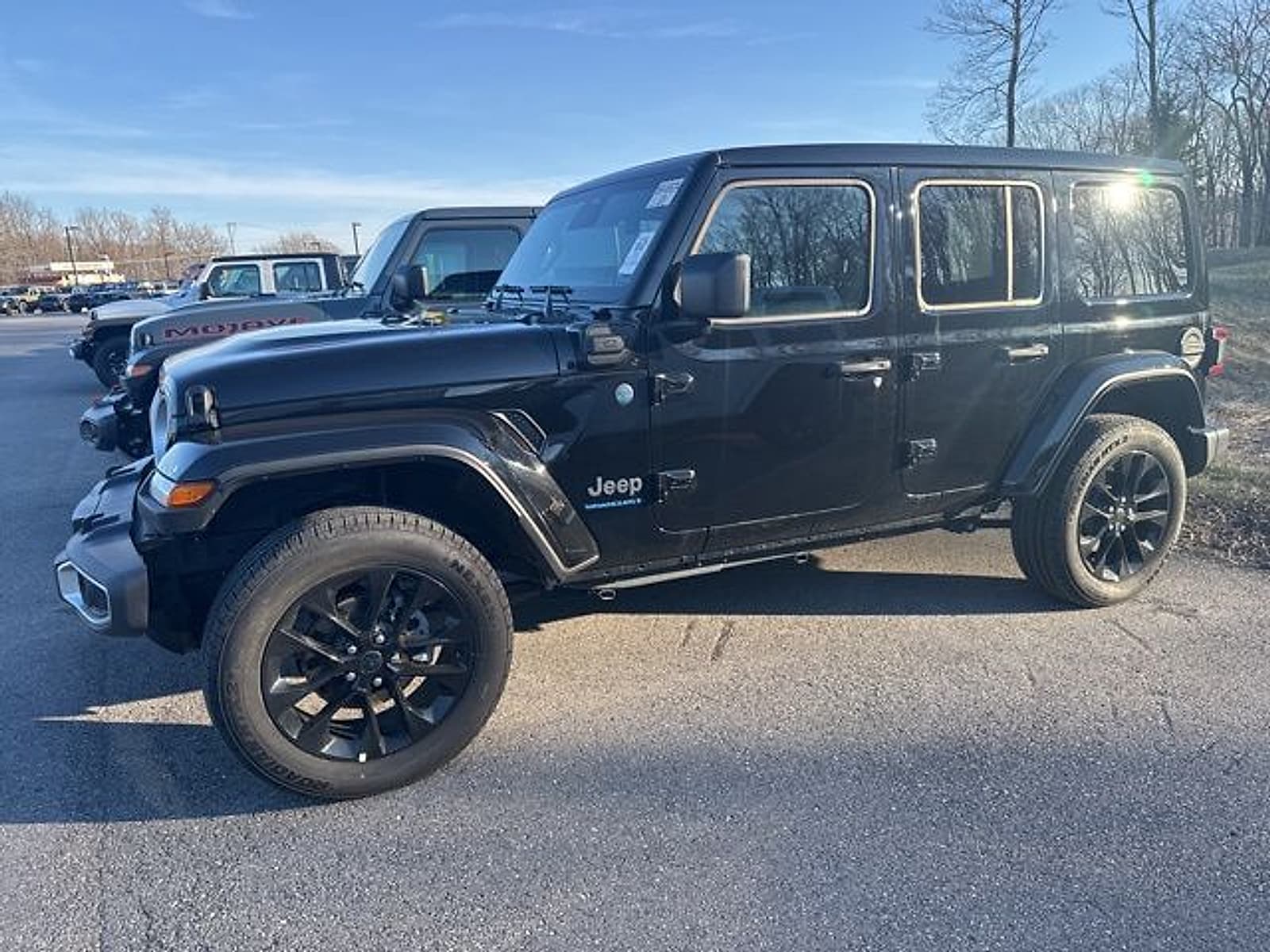 Used 2025 Jeep Wrangler 4xe Sahara 4XE with VIN 1C4RJXP63SW579038 for sale in Mount Pocono, PA
