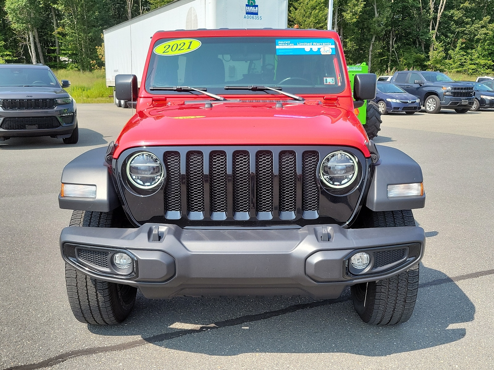 Used 2021 Jeep Wrangler Unlimited Willys with VIN 1C4HJXDN6MW661842 for sale in Mount Pocono, PA