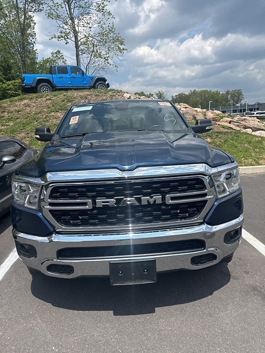 Certified 2022 RAM Ram 1500 Pickup Big Horn/Lone Star with VIN 1C6SRFBT1NN161919 for sale in Mount Pocono, PA