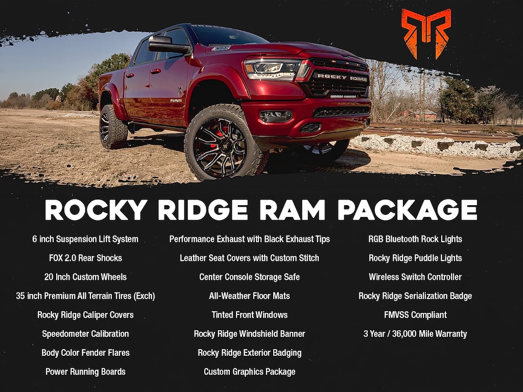 New 2026 Ram 1500 Big Horn Crew Cab Lifted Rocky Ridge 4x4 57 Box Pickup