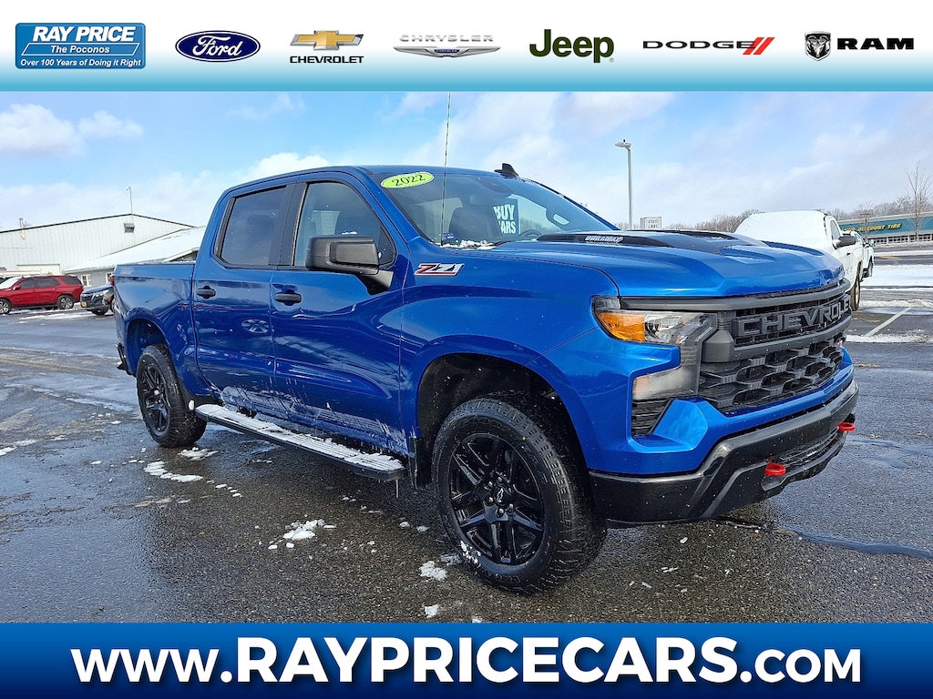 Certified 2022 Chevrolet Silverado 1500 Custom Trail Boss Truck