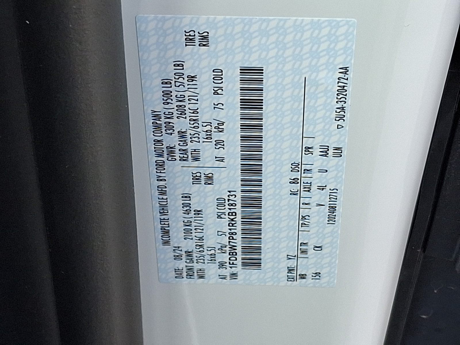 2024 Ford Transit Cutaway Base - Photo 14