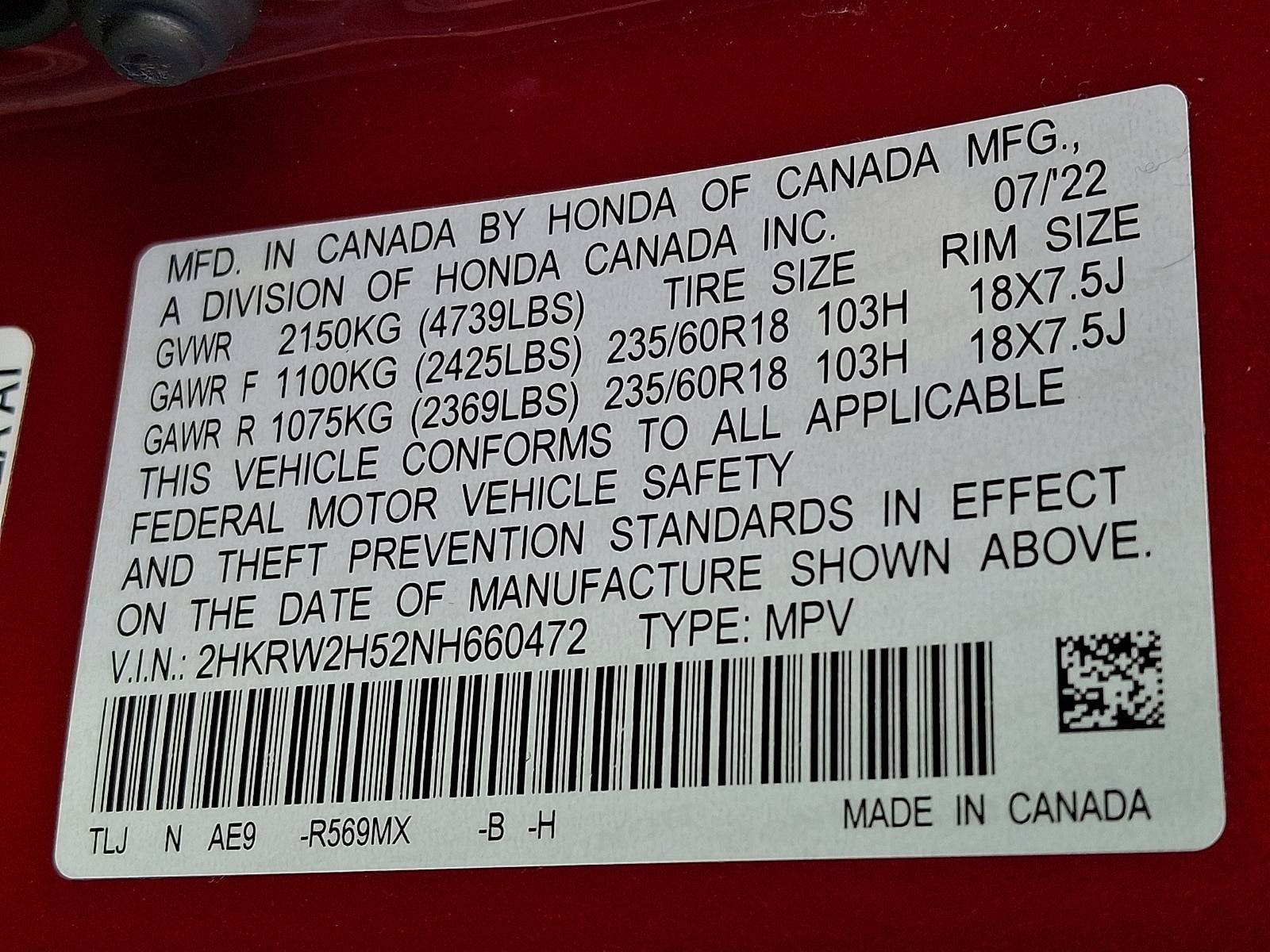 2022 Honda CR-V EX - Photo 28
