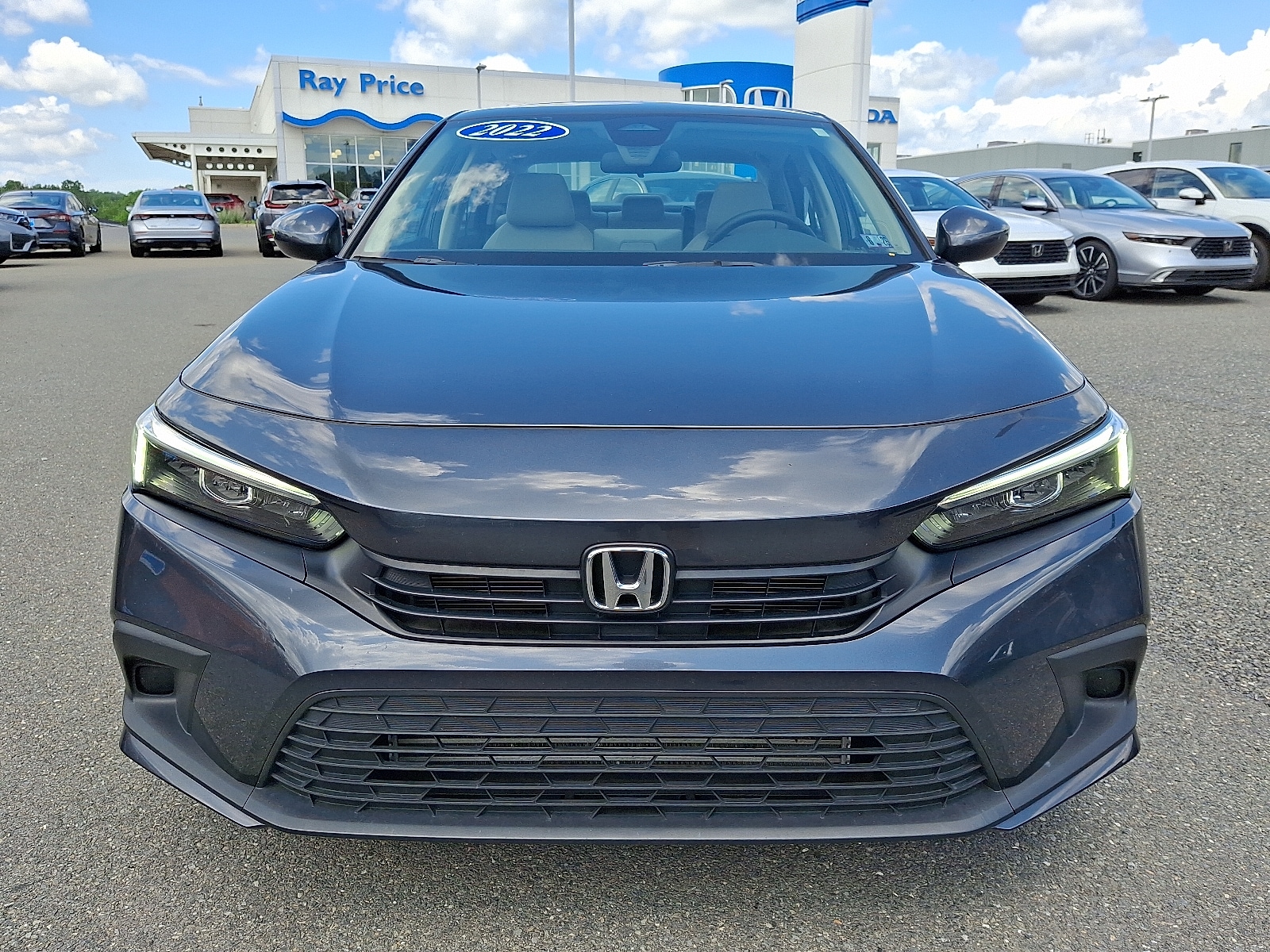 Certified 2022 Honda Civic EX with VIN 2HGFE1F74NH317256 for sale in Stroudsburg, PA