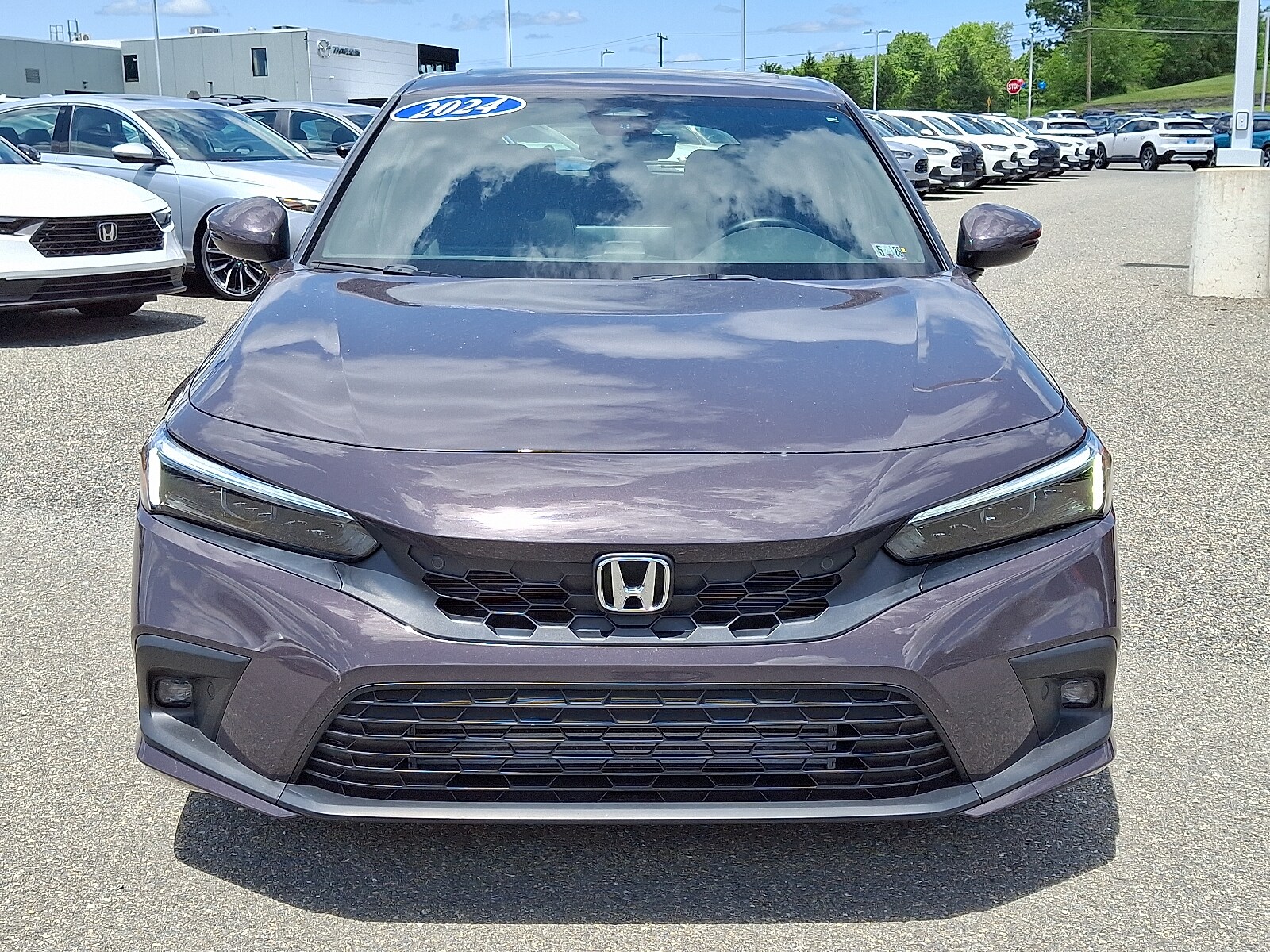 Certified 2024 Honda Civic Hatchback Sport Touring with VIN 19XFL1H80RE017872 for sale in Stroudsburg, PA
