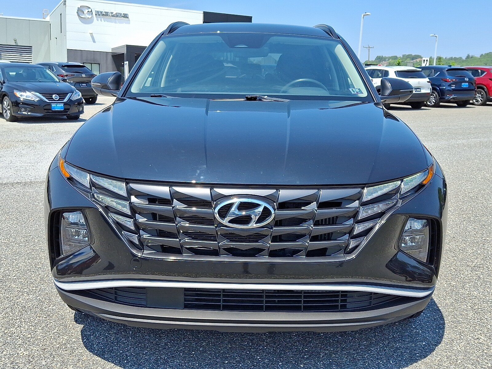 Used 2022 Hyundai Tucson Blue with VIN KM8JBCA18NU016434 for sale in Stroudsburg, PA