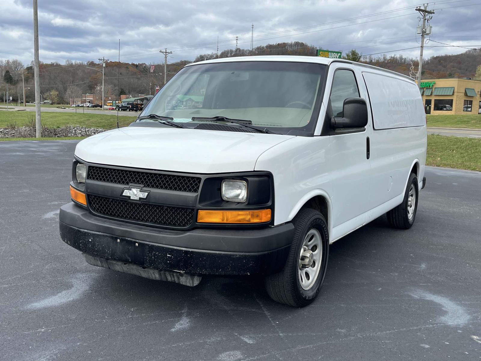 Used 2014 Chevrolet Express Cargo Work Van with VIN 1GCSHAF49E1134654 for sale in Clinton, TN