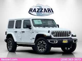 New 2025 Jeep Wrangler 4-DOOR SAHARA Sport Utility for sale in Merced, CA