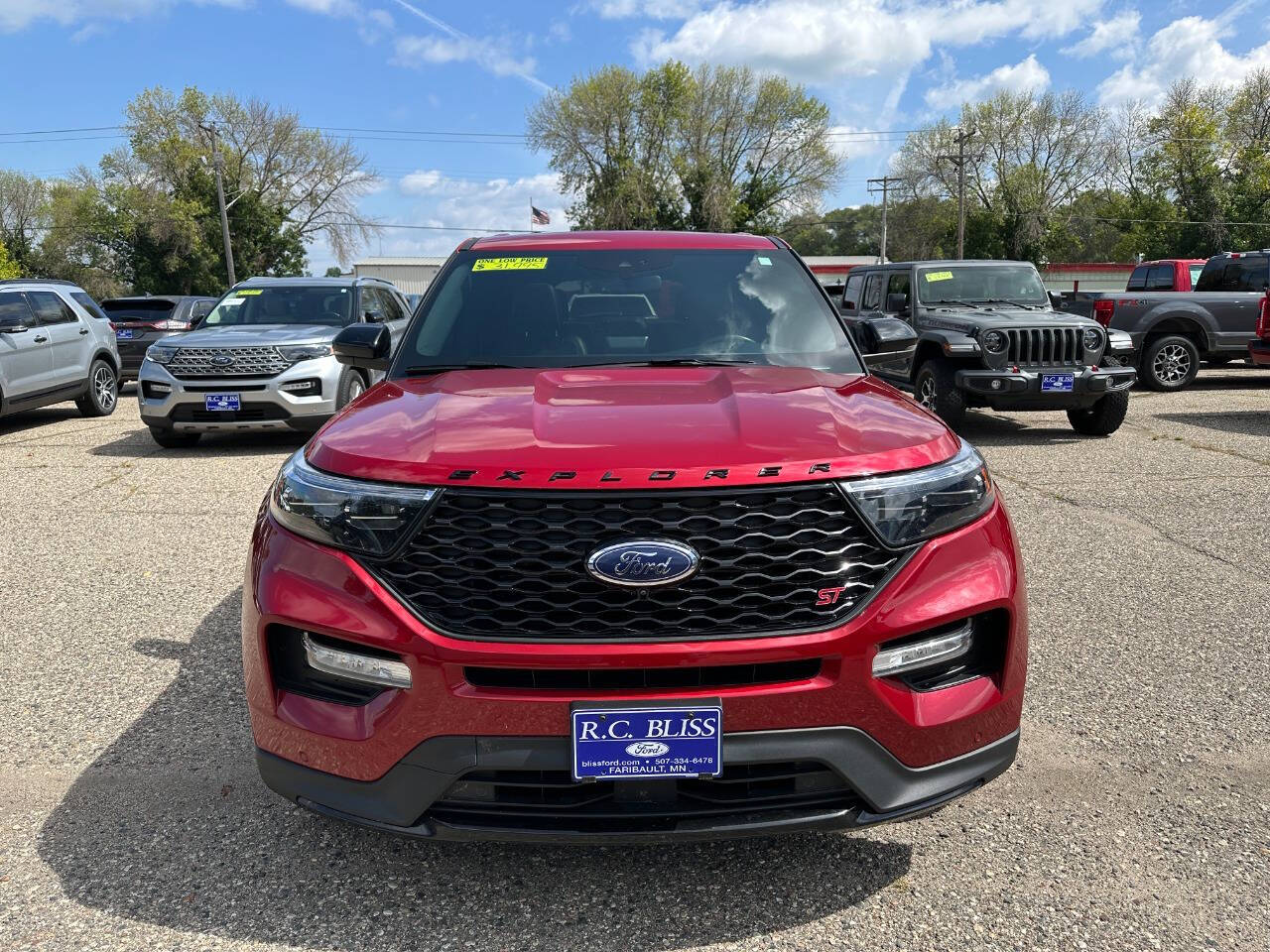Used 2021 Ford Explorer ST with VIN 1FM5K8GC3MGA31198 for sale in Faribault, Minnesota