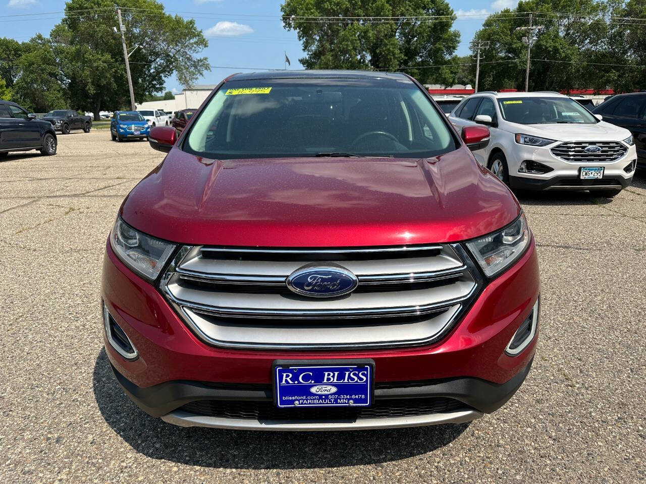 Used 2015 Ford Edge SEL with VIN 2FMTK4J85FBB10693 for sale in Faribault, Minnesota