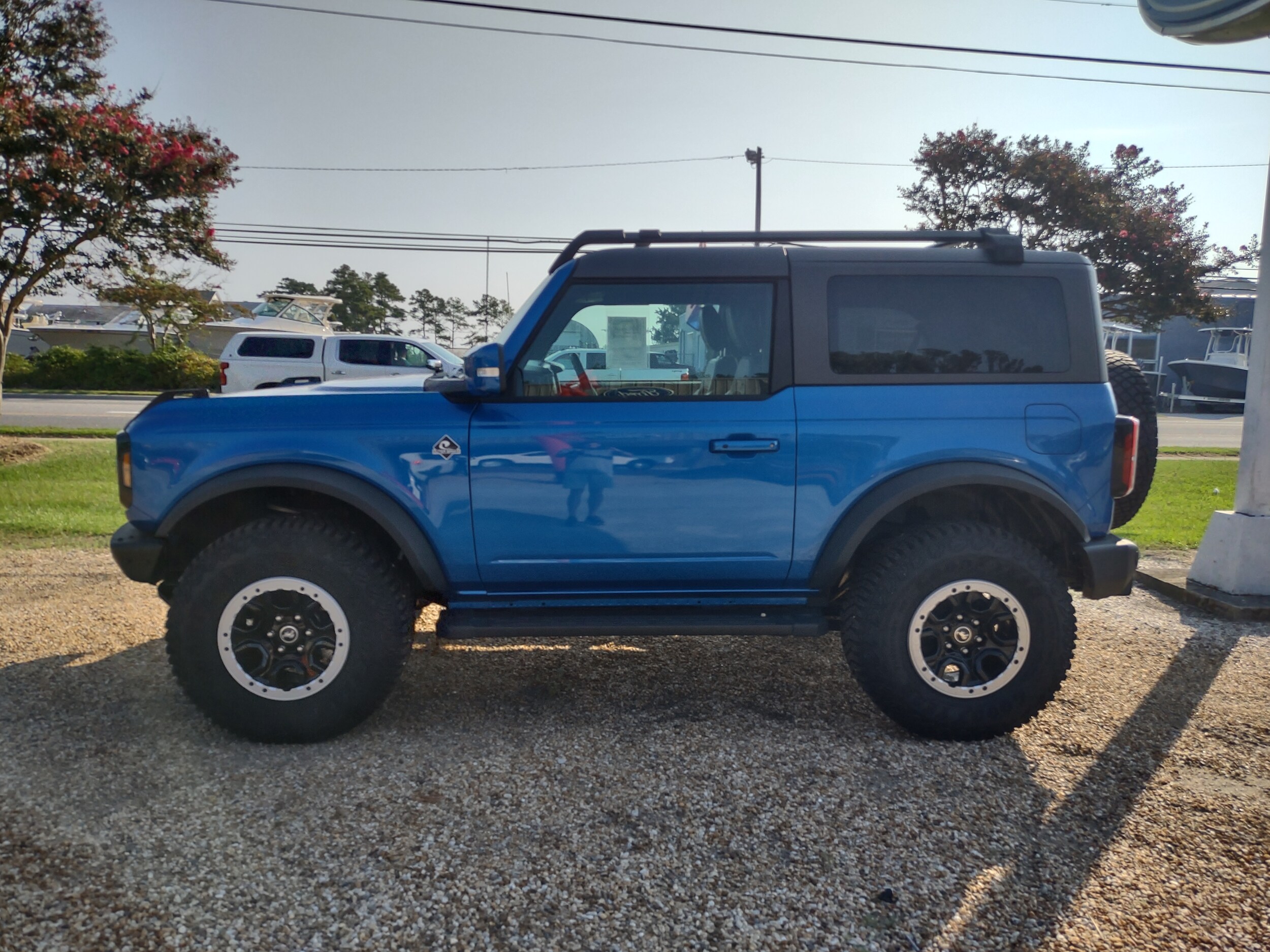 Used 2023 Ford Bronco 2-Door Outer Banks with VIN 1FMDE5CP1PLB38384 for sale in Manteo, NC