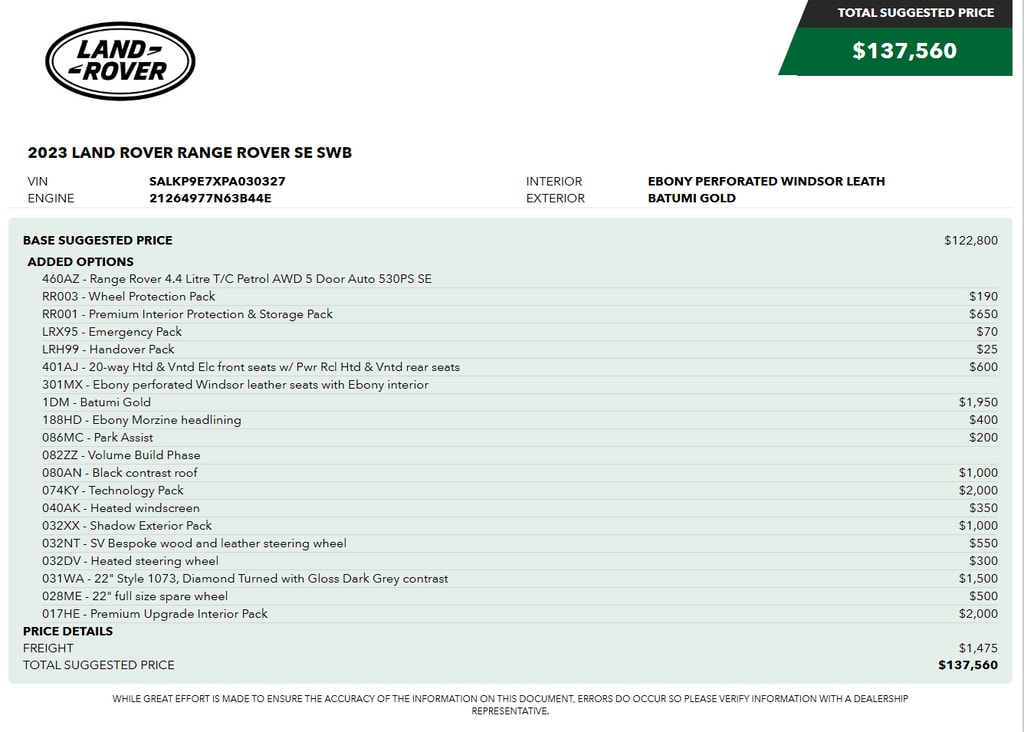 Used 2023 Land Rover Range Rover SE SUV