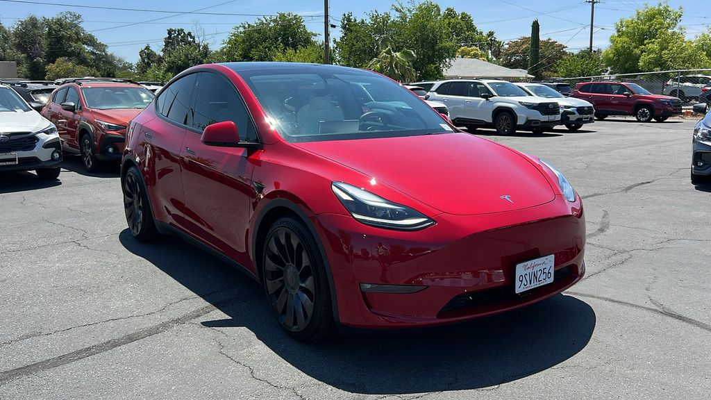 Used 2022 Tesla Model Y Performance with VIN 7SAYGDEF4NF346423 for sale in Kansas City