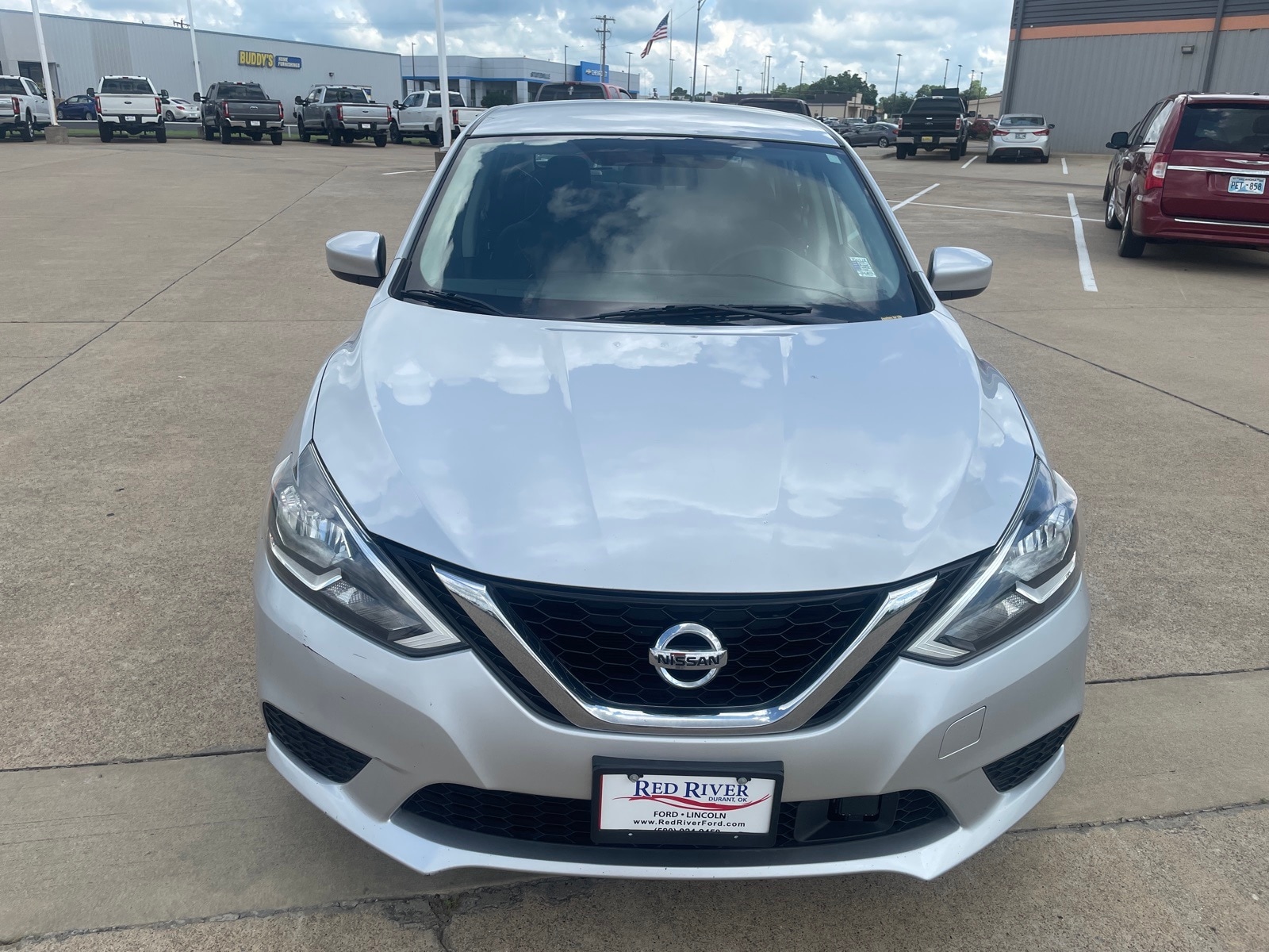 Used 2019 Nissan Sentra S with VIN 3N1AB7AP8KY213650 for sale in Durant, OK