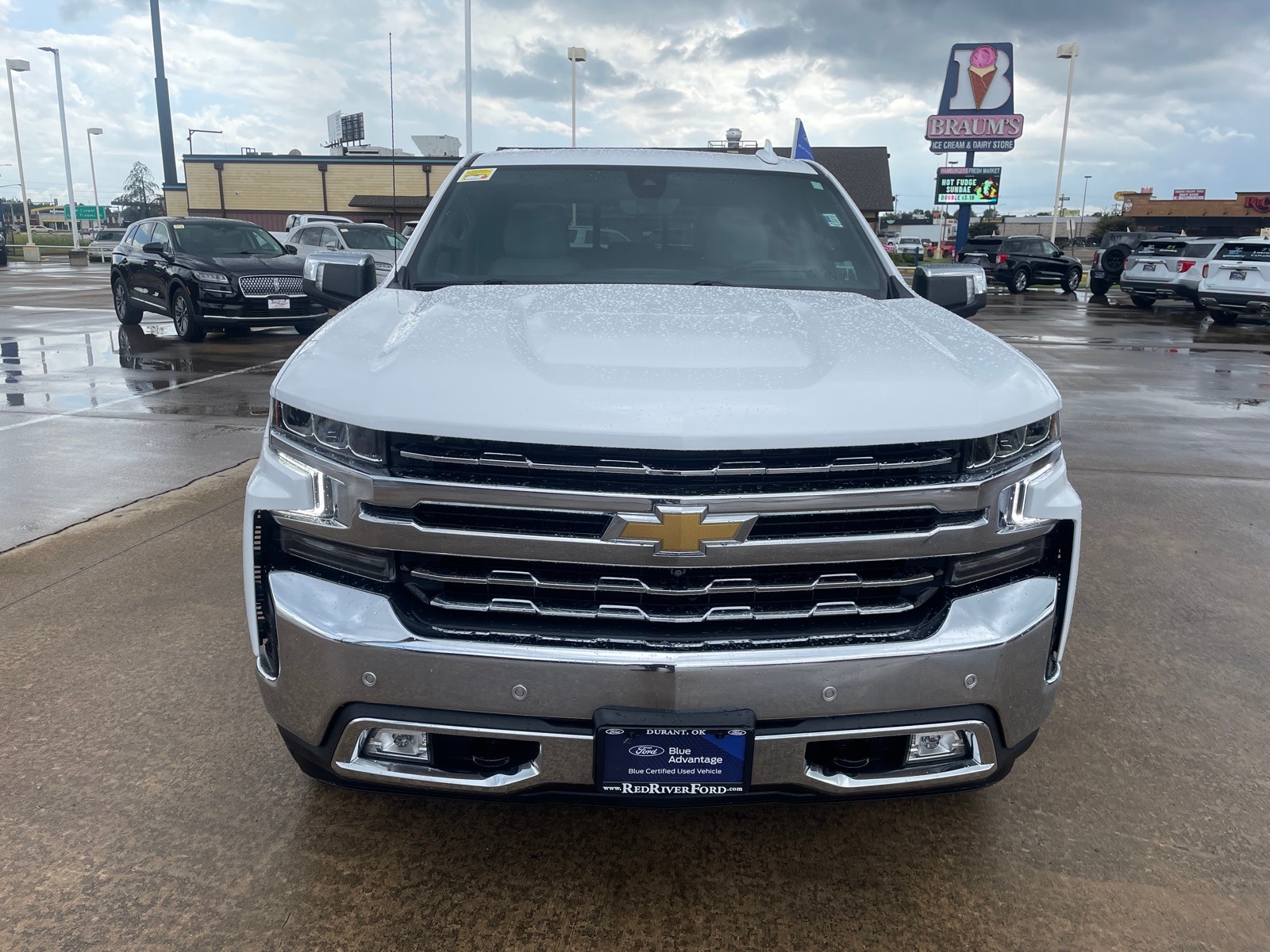 Certified 2021 Chevrolet Silverado 1500 LTZ with VIN 3GCUYGED2MG213449 for sale in Durant, OK