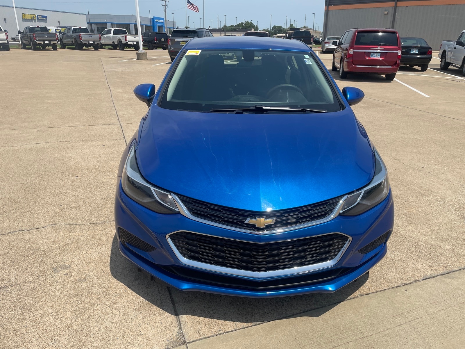 Used 2018 Chevrolet Cruze LT with VIN 3G1BE6SM3JS654202 for sale in Durant, OK