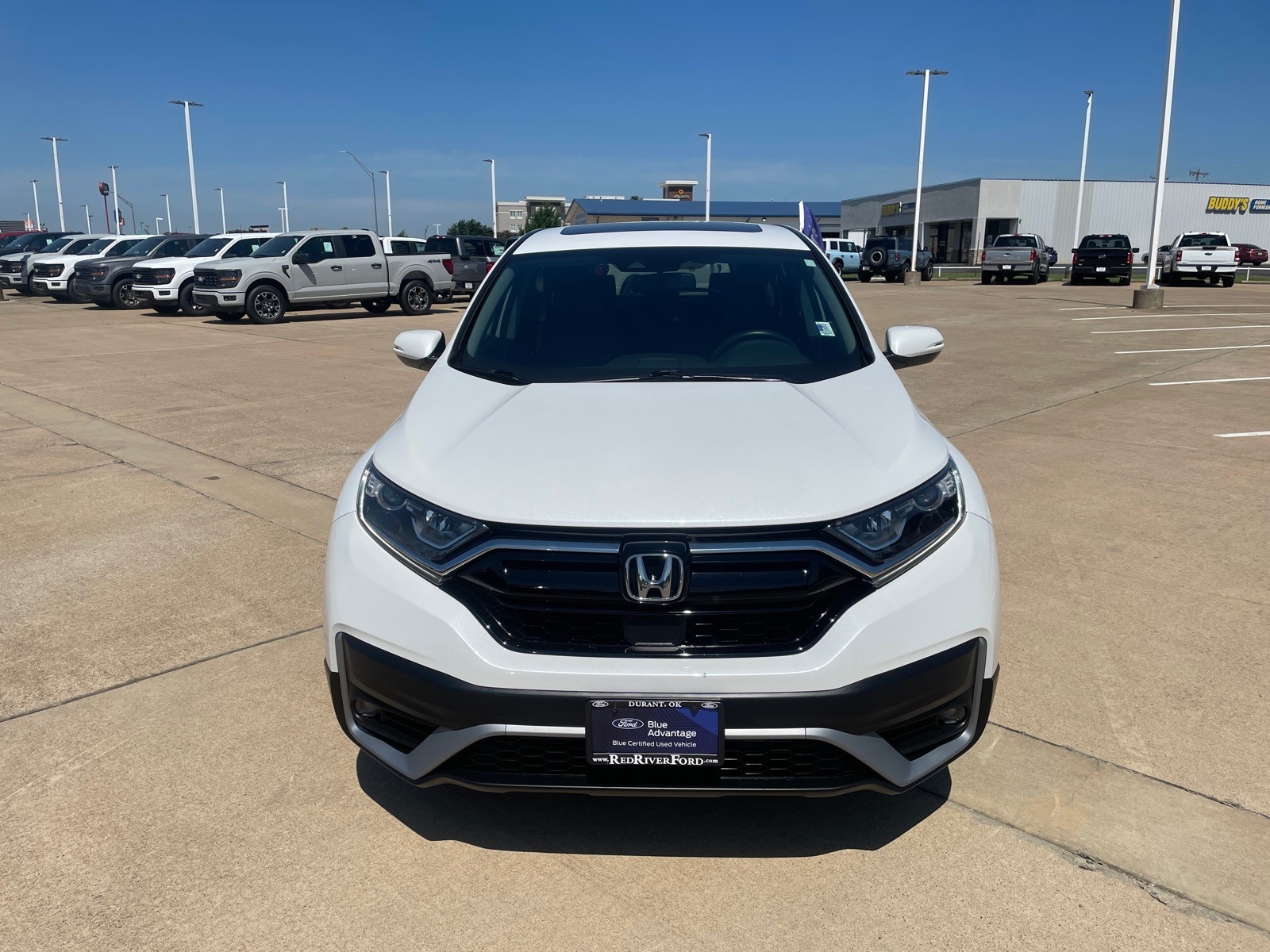 Certified 2021 Honda CR-V EX-L with VIN 2HKRW1H84MH402988 for sale in Durant, OK