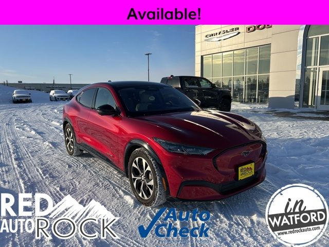 Used 2021 Ford Mustang Mach-E Premium AWD with VIN 3FMTK3SU7MMA03906 for sale in Watford City, ND