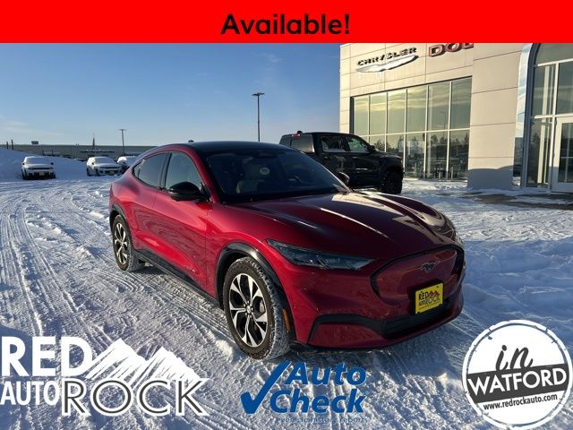 Used 2021 Ford Mustang Mach-E Premium AWD with VIN 3FMTK3SU7MMA03906 for sale in Watford City, ND