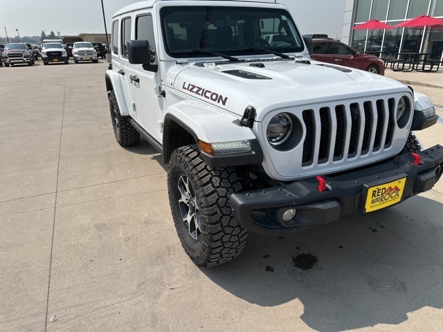 Used 2021 Jeep Wrangler Unlimited Rubicon with VIN 1C4JJXFM6MW697990 for sale in Watford City, ND