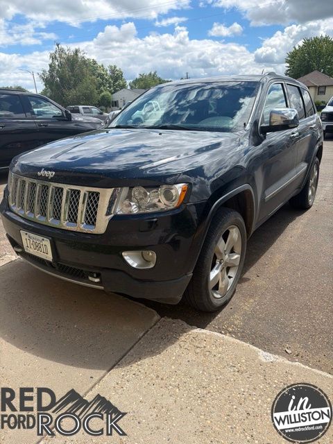 Used 2013 Jeep Grand Cherokee Overland with VIN 1C4RJFCTXDC580908 for sale in Williston, ND