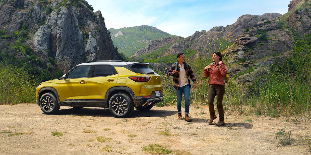 2025 Chevrolet Trailblazer Yellow Camping Parked