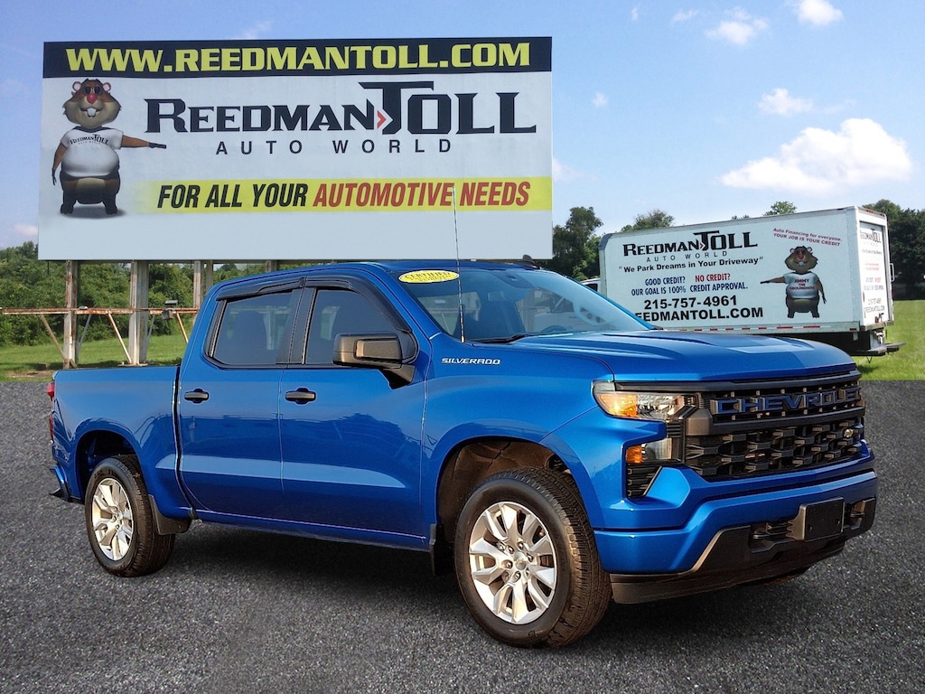 Certified 2022 Chevrolet Silverado 1500 4WD Crew Cab Short Bed Custom Crew Cab Pickup