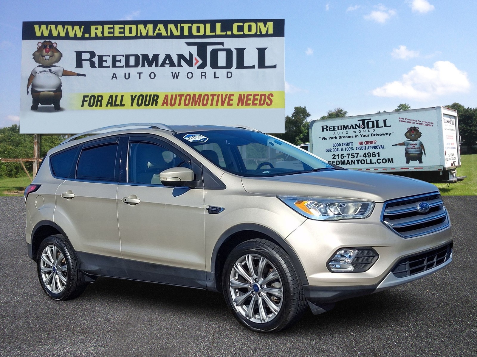 Used 2017 Ford Escape Titanium with VIN 1FMCU0JD9HUE42536 for sale in Langhorne, PA