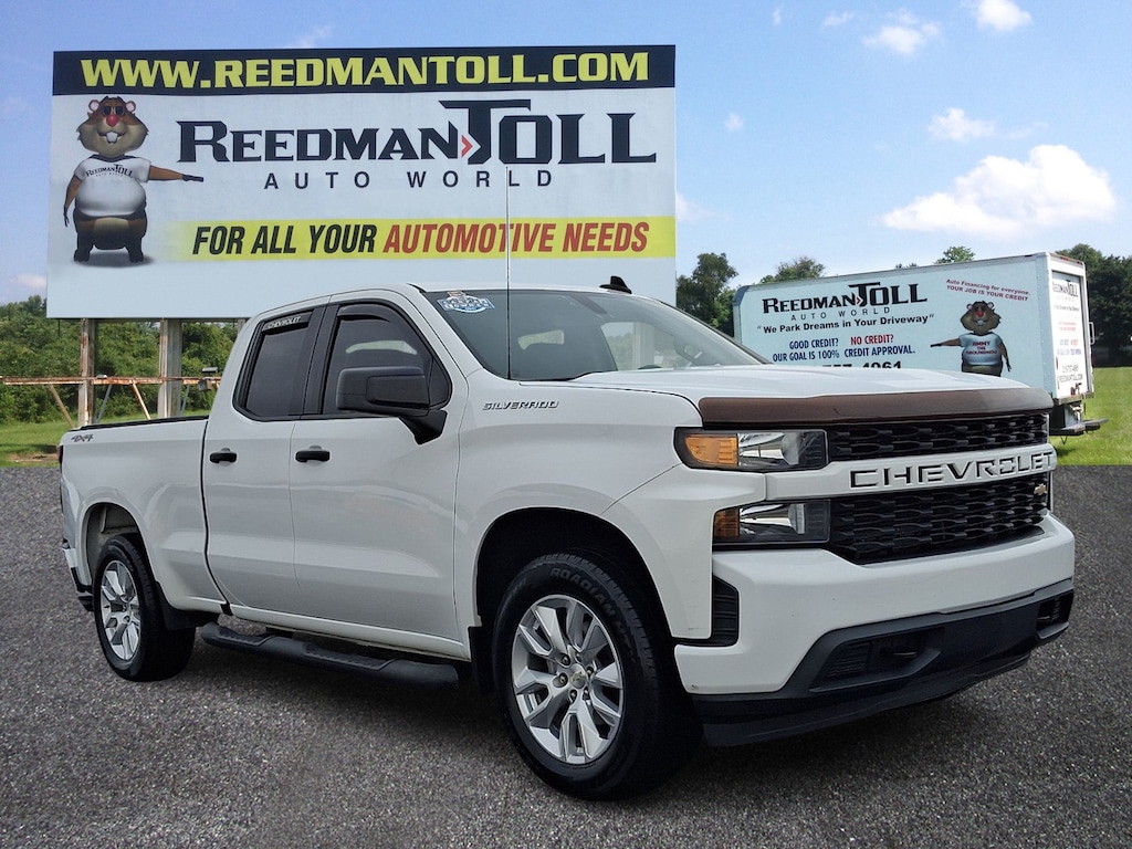 Used 2020 Chevrolet Silverado 1500 4WD Double Cab Standard Bed Custom Extended Cab Pickup