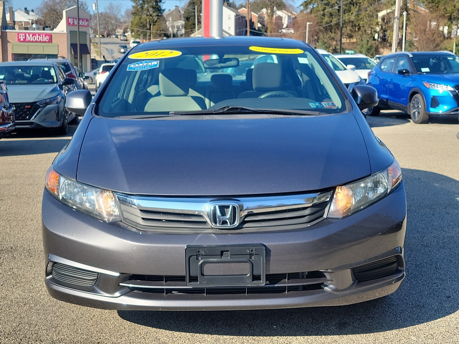 Used 2012 Honda Civic EX with VIN 19XFB2F85CE341032 for sale in Drexel Hill, PA