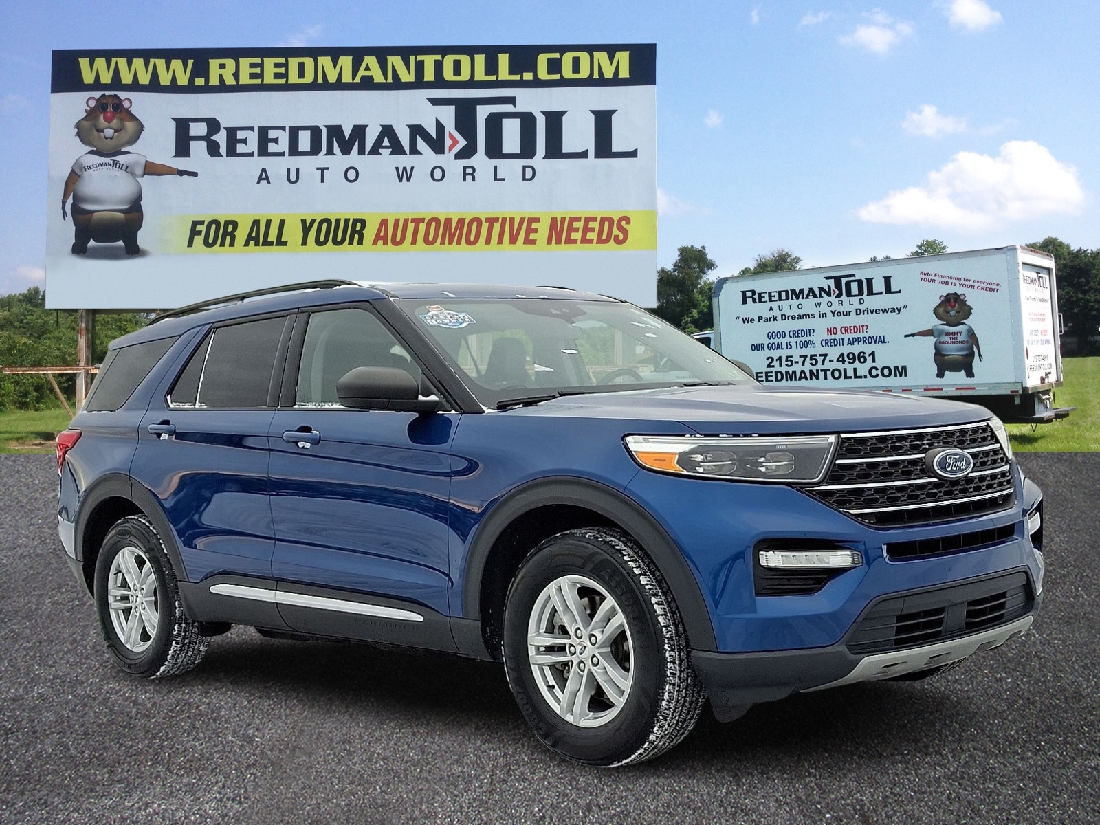Atlas Blue Metallic - B3 2022 Ford Explorer XLT AWD SUV / Crossover All-Wheel Drive Automatic
