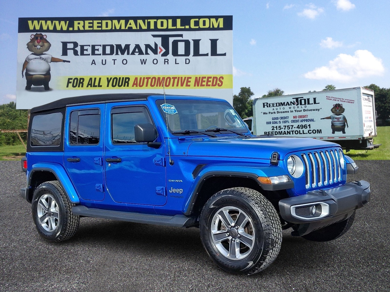 Hydro Blue Pearlcoat - PBJ 2021 Jeep Wrangler Unlimited Sahara 4WD SUV / Crossover Four-Wheel Drive Automatic