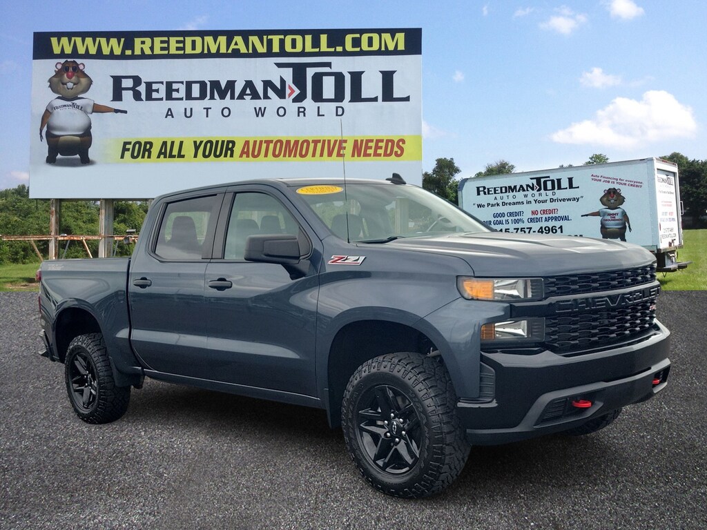 Used 2021 Chevrolet Silverado 1500 Custom Trail Boss 4WD Crew Cab 147 Custom Trail Boss