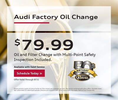 Audi Factory Oil Change Audi Factory Oil Change