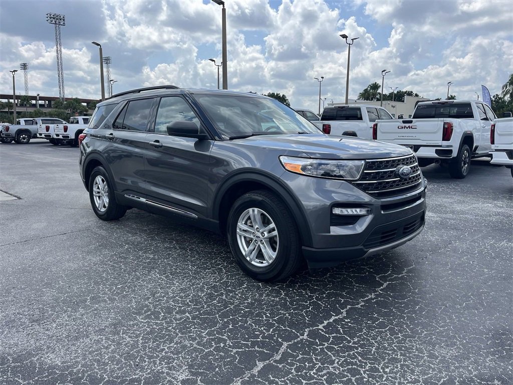 Used 2023 Ford Explorer XLT with VIN 1FMSK7DH3PGA58645 for sale in Lakeland, FL