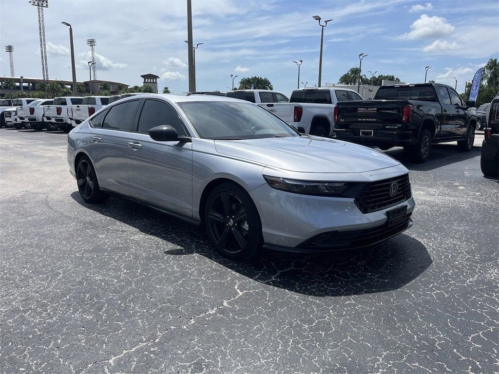 Used 2023 Honda Accord Hybrid Sport-L with VIN 1HGCY2F73PA063296 for sale in Lakeland, FL