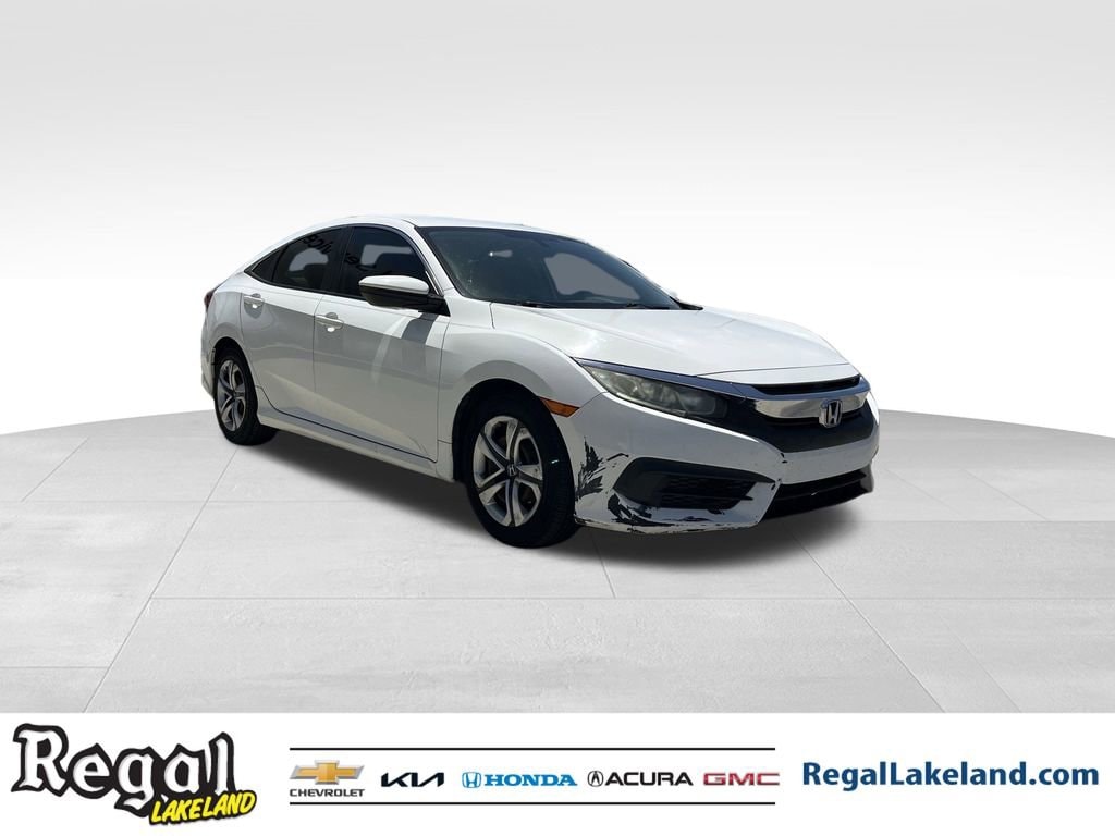 Used 2016 Honda Civic LX with VIN 19XFC2F54GE020267 for sale in Lakeland, FL