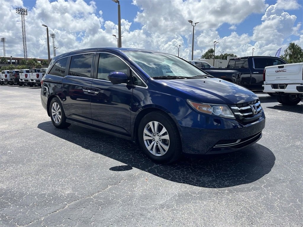 Used 2016 Honda Odyssey EX-L with VIN 5FNRL5H63GB068485 for sale in Lakeland, FL