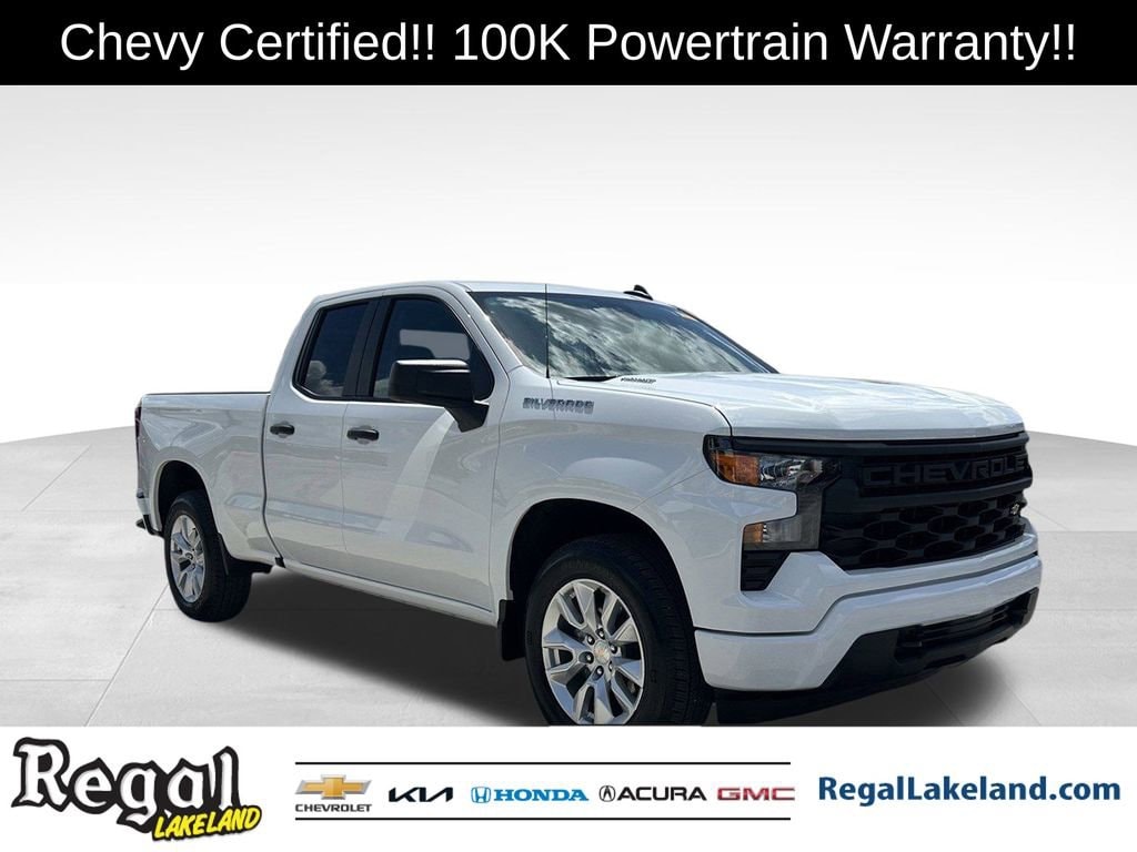 Certified 2025 Chevrolet Silverado 1500 Custom Truck Double Cab