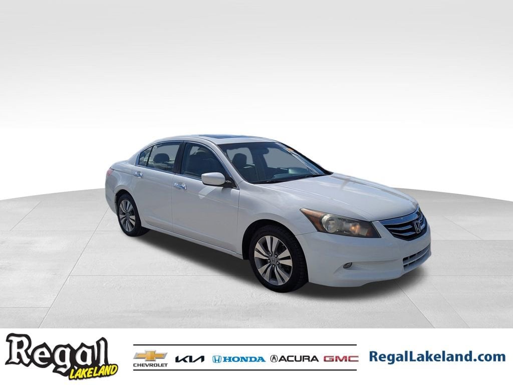 Used 2012 Honda Accord EX-L V6 with VIN 1HGCP3F86CA029123 for sale in Lakeland, FL