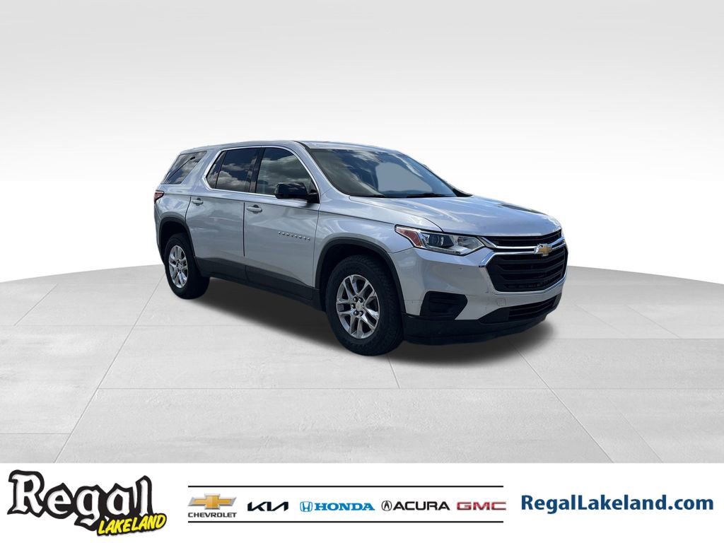 Used 2018 Chevrolet Traverse LS with VIN 1GNERFKW8JJ192030 for sale in Lakeland, FL