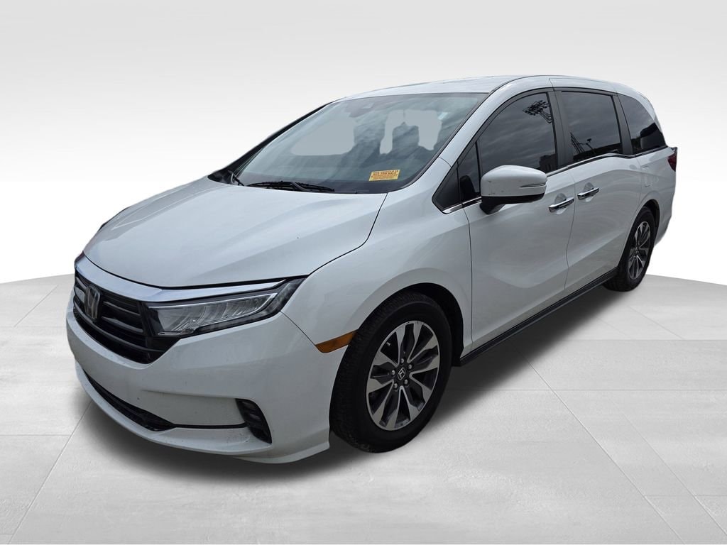 Used 2021 Honda Odyssey EX-L with VIN 5FNRL6H77MB044751 for sale in Lakeland, FL