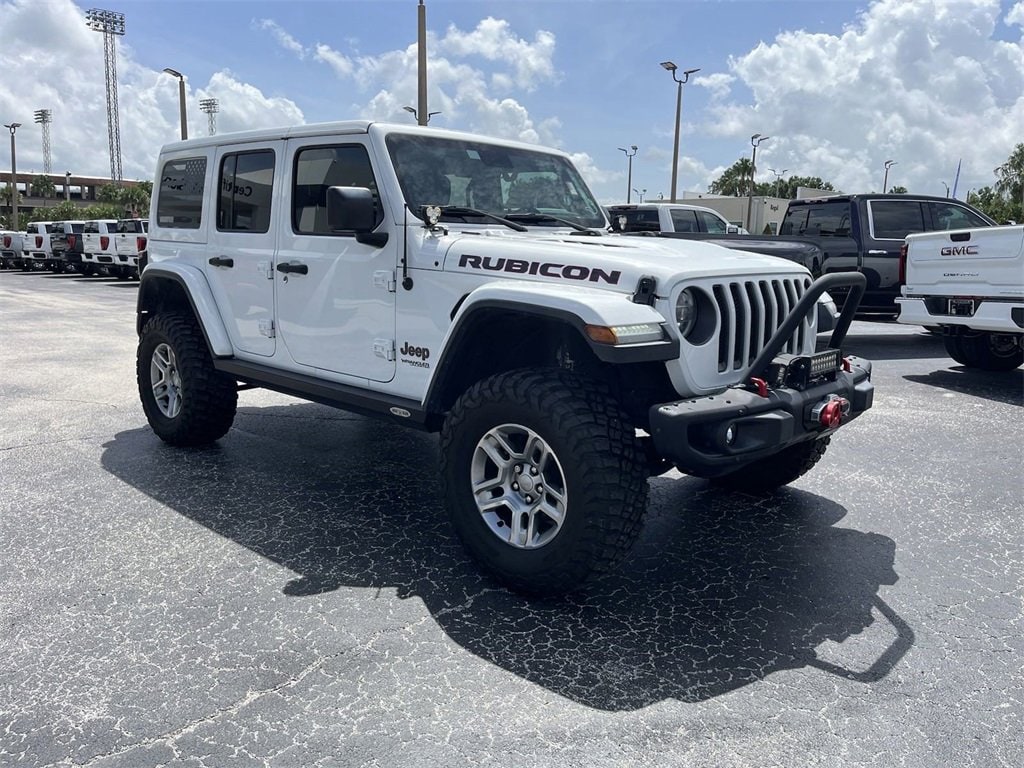 Used 2020 Jeep Wrangler Unlimited Rubicon with VIN 1C4HJXFG9LW348622 for sale in Lakeland, FL