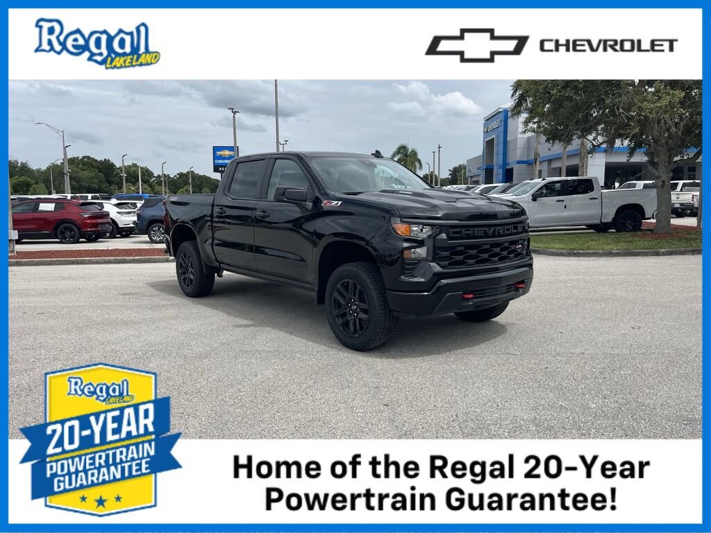 New 2025 Chevrolet Silverado 1500 Custom Trail Boss Truck Crew Cab